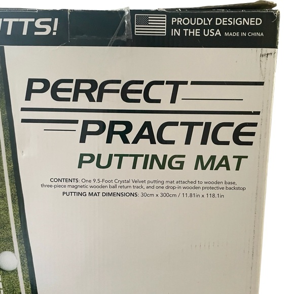 Perfect Practice Golf Putting Mat NWOT Standard Ball Return 9x6 ft. Putting Mat - Picture 2 of 5